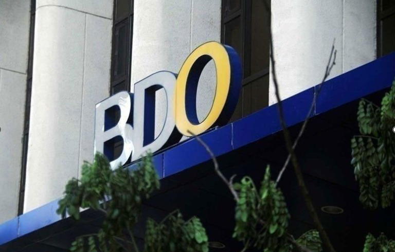 BDO logo that can be found on one of its branches in Manila