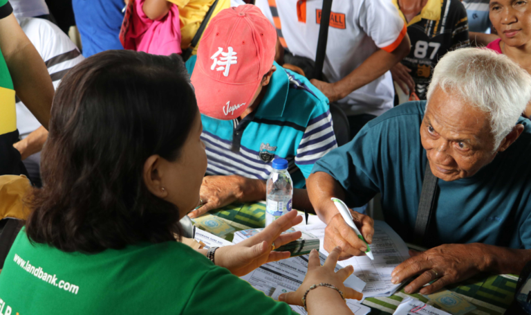 A man applying for a loan in a bank serves as proof to BSP's report saying that Philippine bank lending is rising