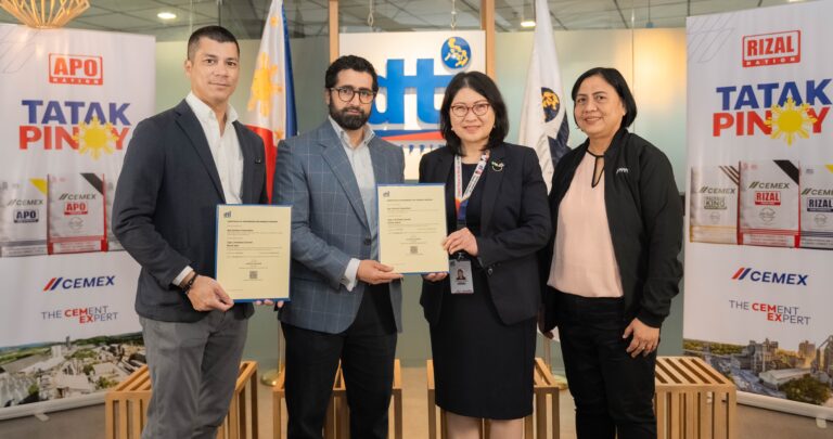 Photo shows Cemex Philippines executives together with Department of Trade & Industry Competitiveness and Innovation Group officials during the awarding of the Domestic Bidder’s Certificate of Preference