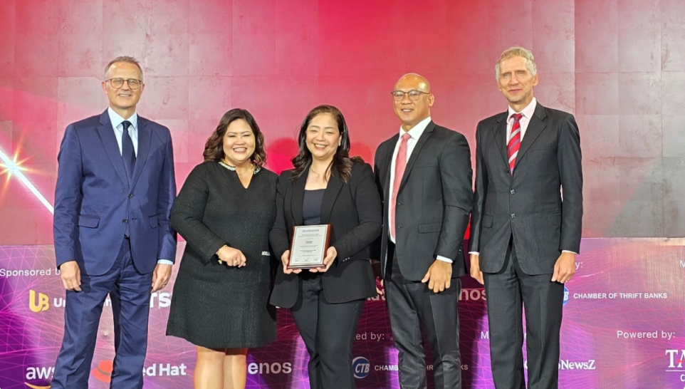 Chinabank executives receiving the award at The Asian Banker Awards 2024