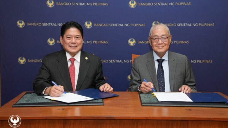 BSP Governor Eli M. Remolona, Jr. (right) together with new MBM member Jose L. Querubin (left)