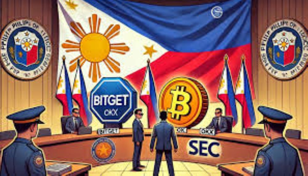 Caricature illustrating why cryptocurrency communities are criticizing InfraWatch's call to ban OKX and Bitget in PH