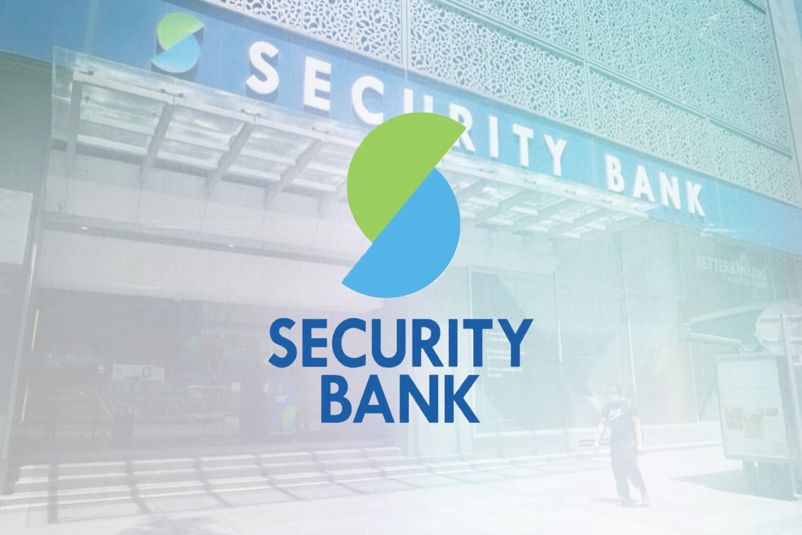 Bank's logo with a watermarked facade shot of Security Bank, which reported 12% earnings growth in the first 9 months of 2024