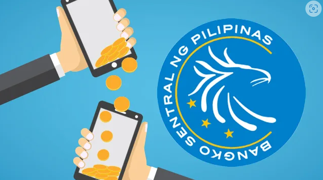Caricature showing two mobile phones to illustrate that BSP has already completed testing for 'Project Agila,' which paves way for wholesale CBDCs this 2024 and beyond