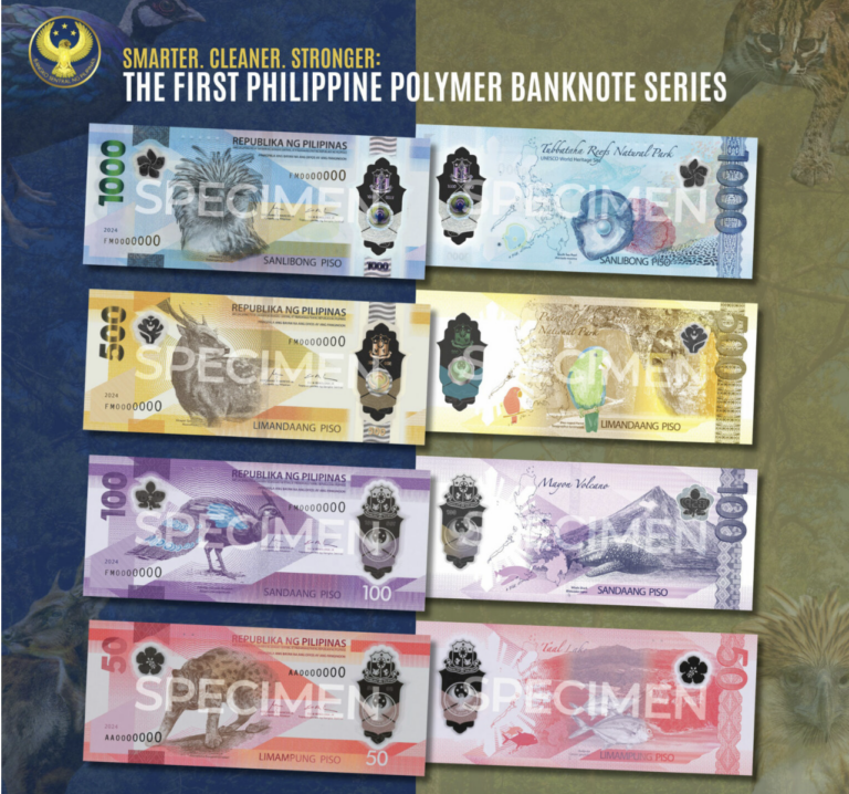 BSP's newly-issued polymer bank notes