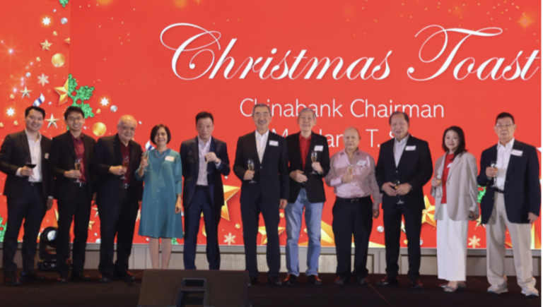 Chinabank's Christmas party celebration attended by its top executives