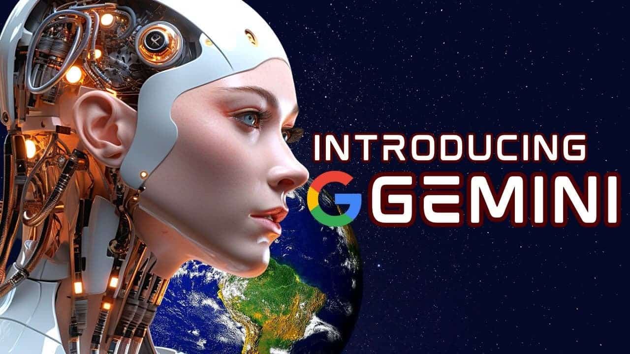 Google reveals top 10 uses of Gemini in the Philippines, as shown in this photo of a robot and the words "Introducing Gemini"