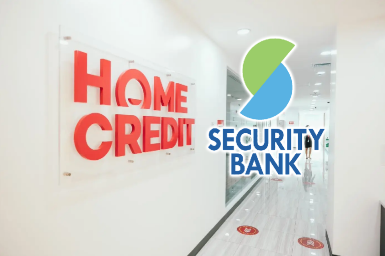 Security Bank, whose logo is shown here) expands reach with P11-B deal to acquire 25% stake in Home Credit Philippines (whose logo is also shown here)
