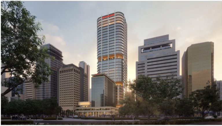 Proposed perspective of Chinabank's Makati office