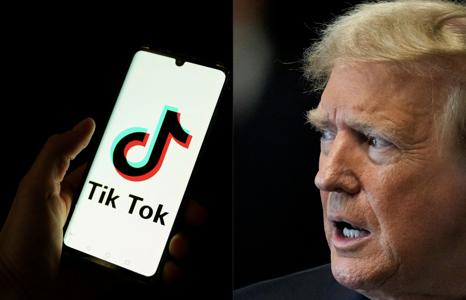 Mobile phone with the TikTok app