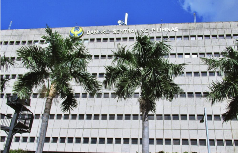 Facade shot of the BSP office in Manila