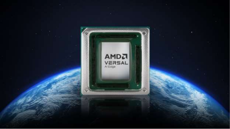 AMD's Versal™ AI Edge XQRVE2302 (in photo) is touted as a breakthrough in space-grade AI processing