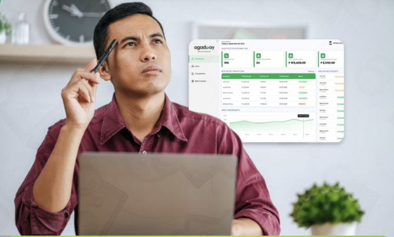 A man thinks about the next payday and AgadPay comes to the rescue to end payday loan grip