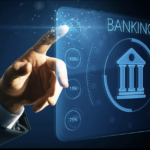 A finger pointing to a digital screen to show how digital banks, e-wallets, and traditional lenders are revolutionizing PH Finance in 2025