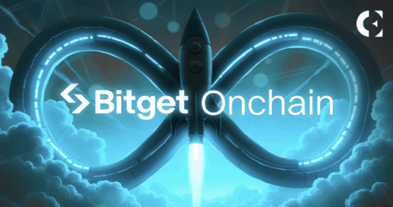 Artist's illustration showing how Bitget is shattering barriers with new "Onchain" platform