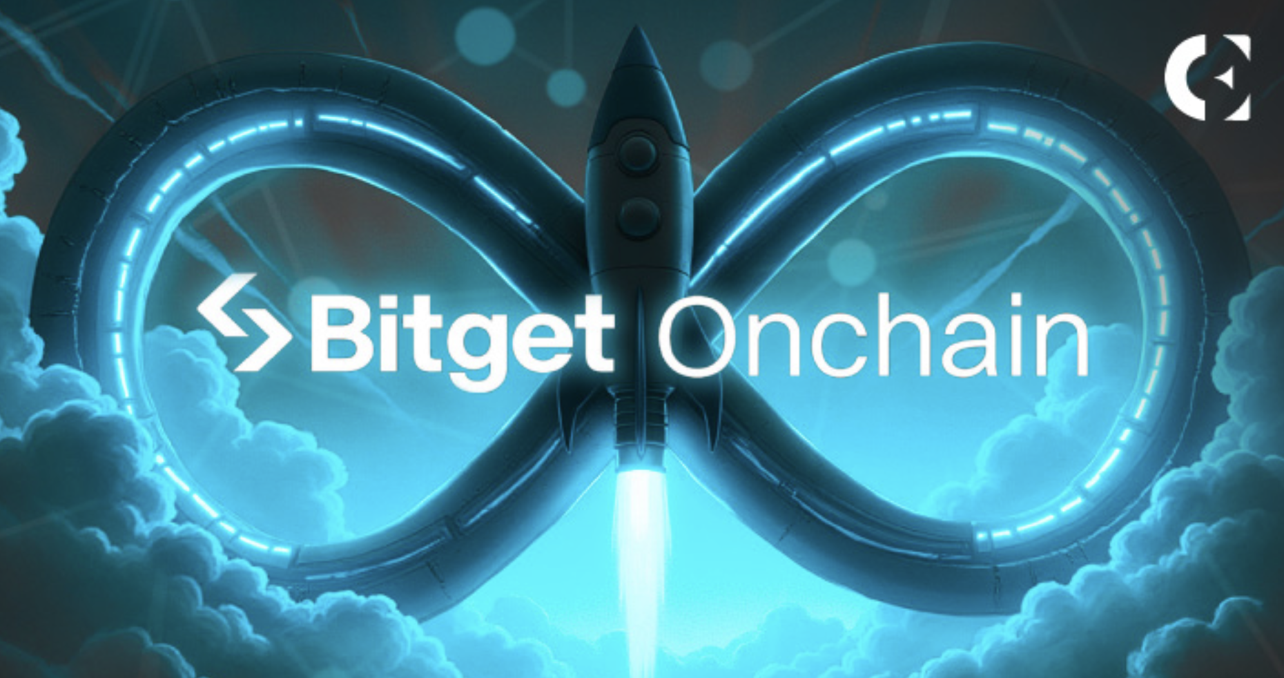 Artist's illustration showing how Bitget is shattering barriers with new "Onchain" platform