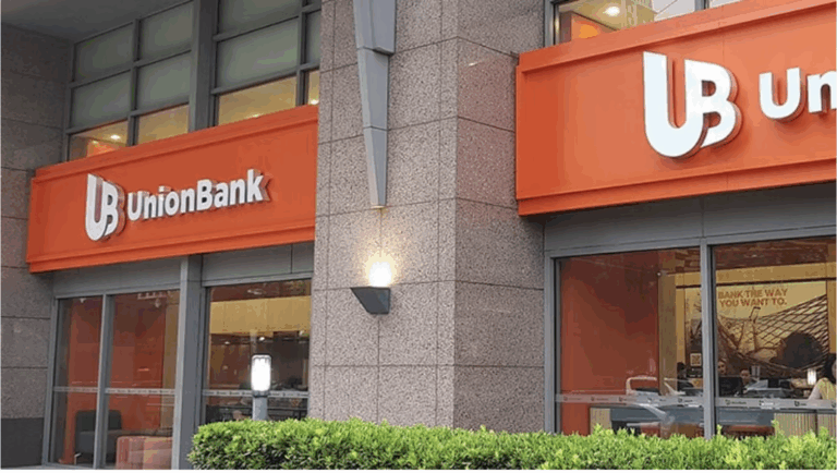 Facade shot of a Union Bank branch in Manila