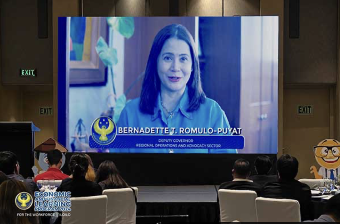 BSP Deputy Governor Bernadette Romulo-Puyat in a pre-recorded speech