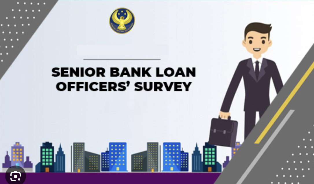 Caricature to illustrate results of a BSP report saying PH banks have mostly maintained loan standards in Q1 2025 amidst concerns