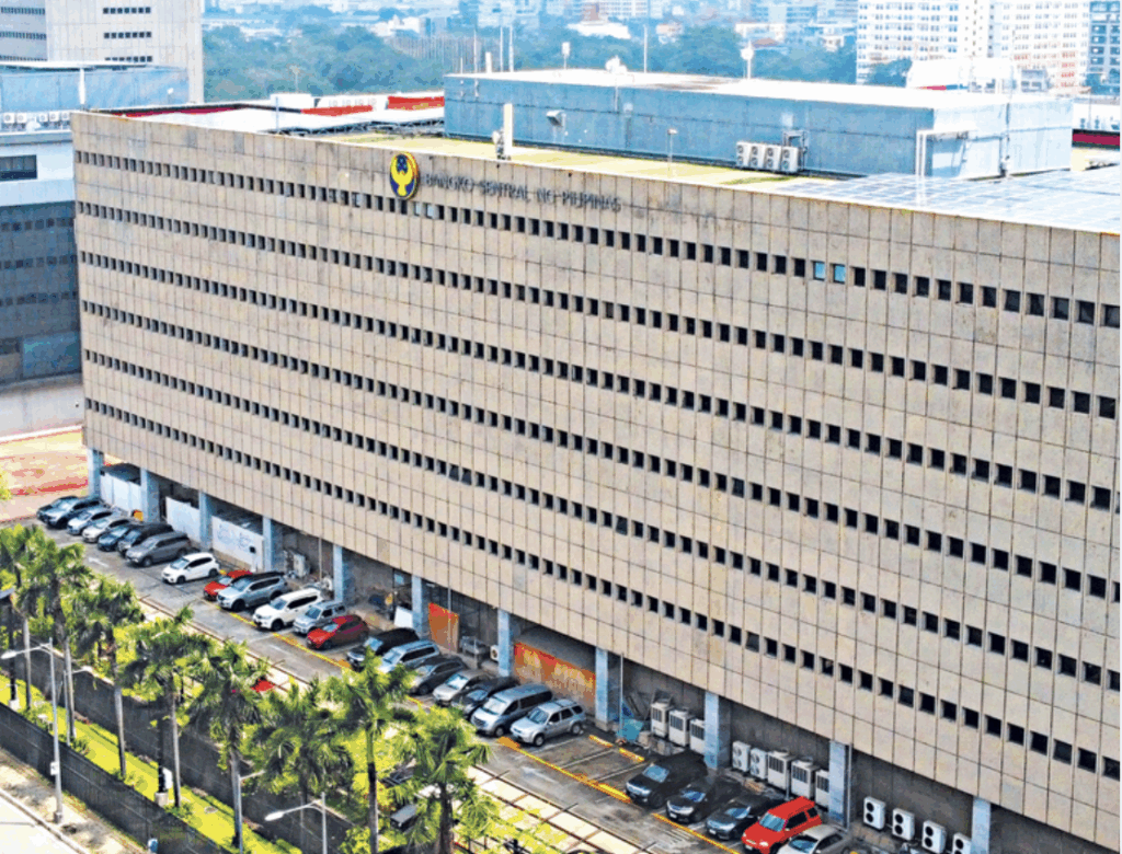 Facade shot of the BSP office in Manila