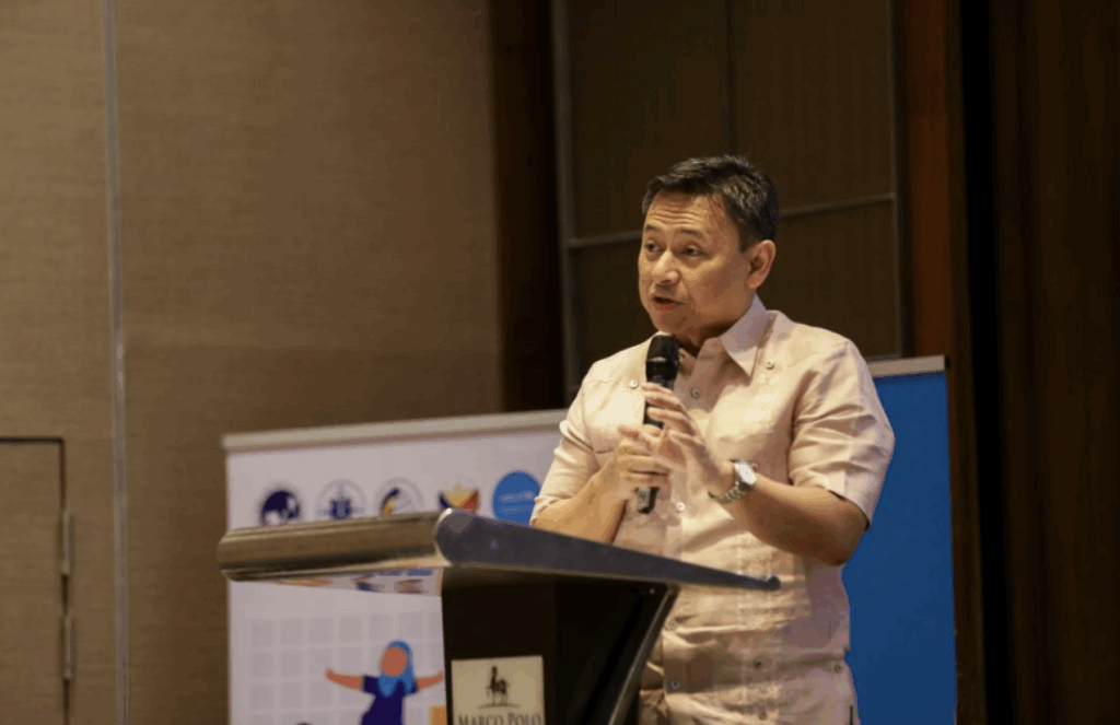 DepEd Secretary Sonny Angara while presenting his 5 point agenda