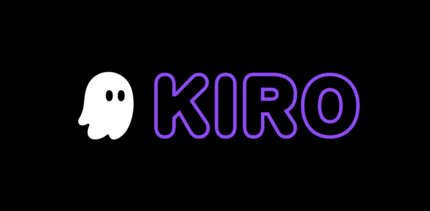 Image of a "ghost" with the word Kiro set in a black background