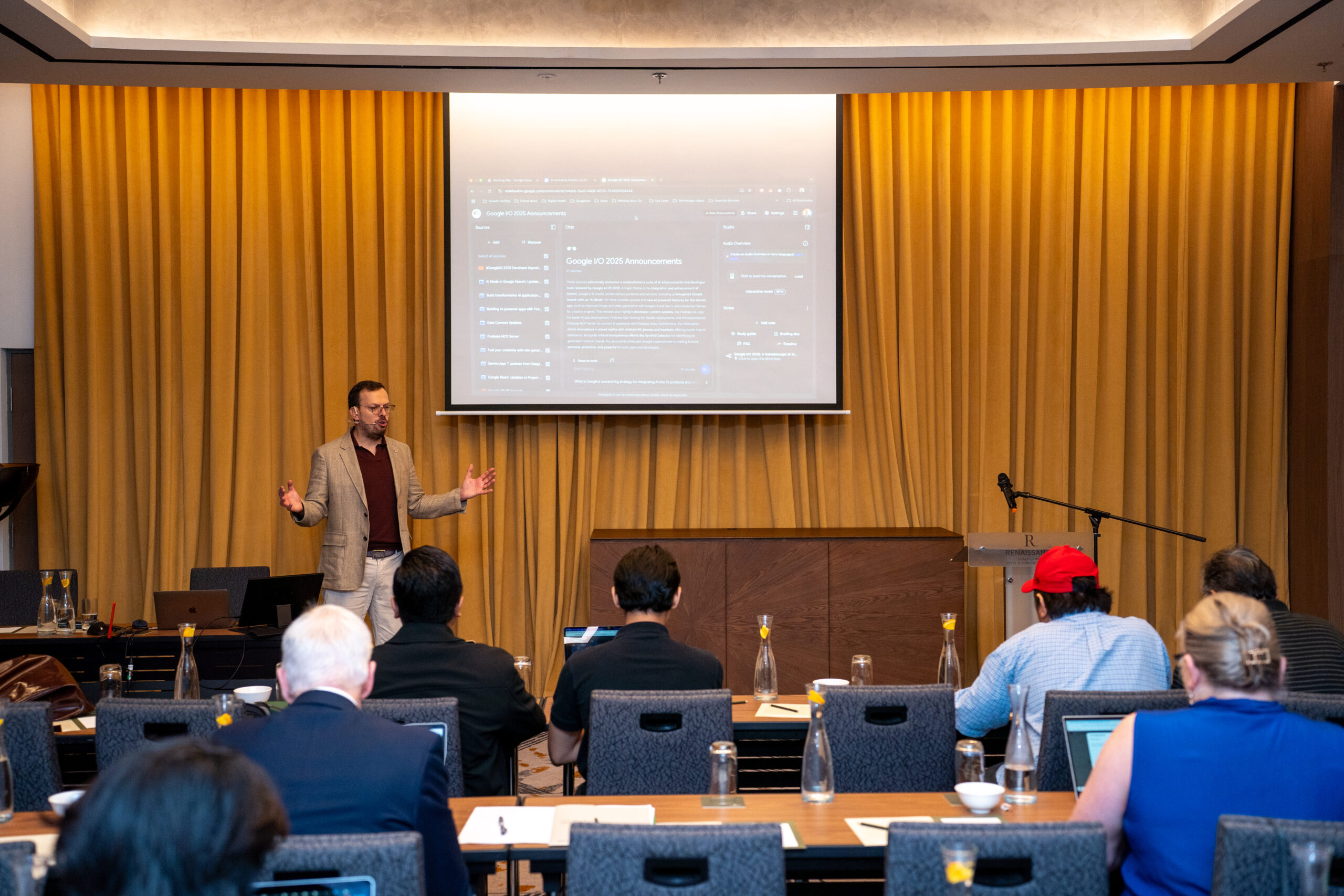 AI guru Rob van Alphen (right, standing) together with participants to the ACE Workshop in Malaysia