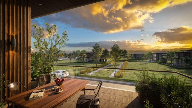 A scenic sunset view outside Meadow at LIMA Estate, which offers more than just residential land while providing early movers with a strategic foothold in the South’s next economic hub