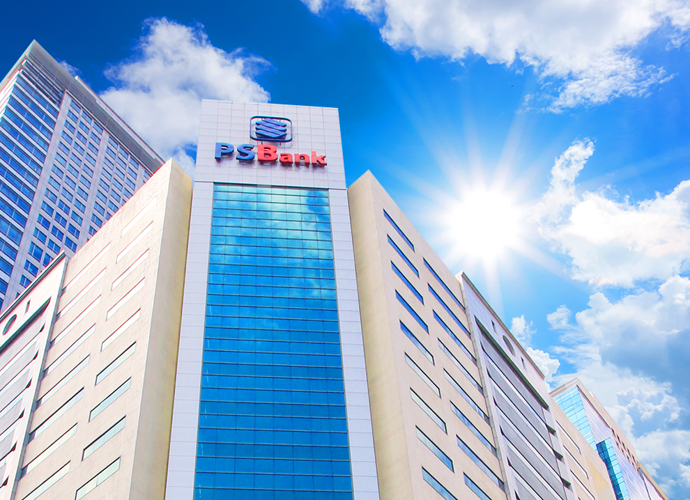 Facade shot of PSBank building as the bank posts ₱2.16-B net income in first half of 2025