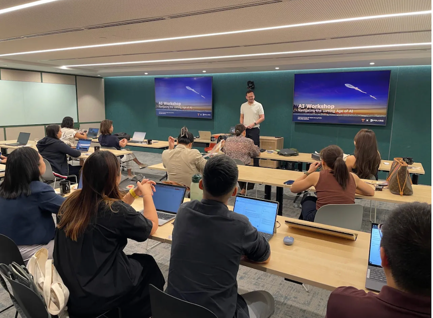 Rob van Alphen (standing), leads the AI revolution on marketing at the ACE workshop in Manila