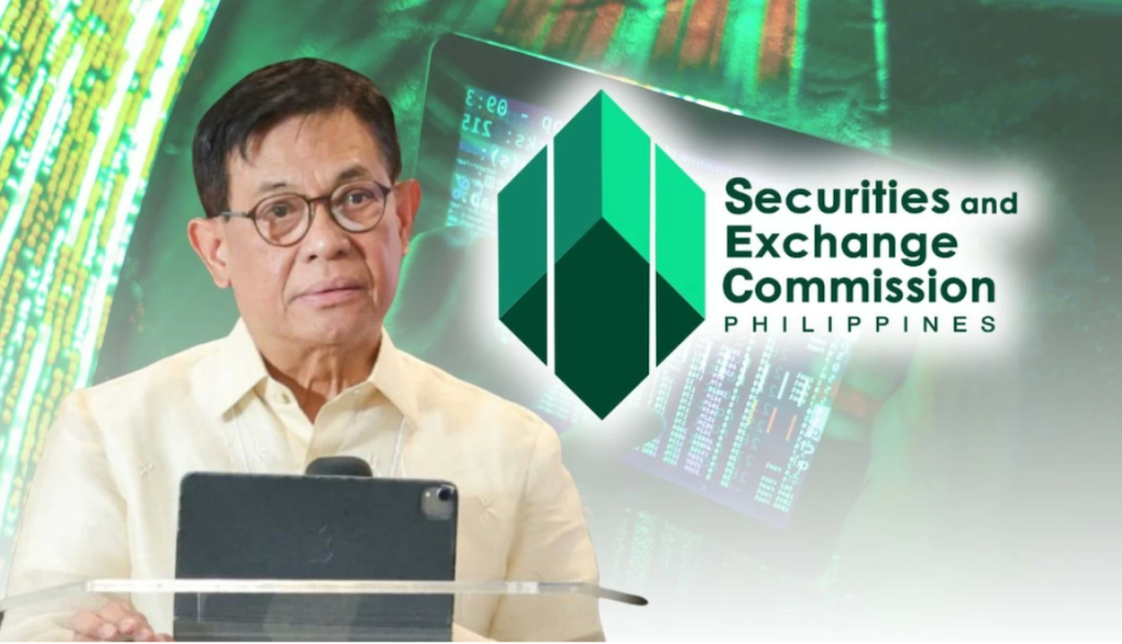 SEC Chairperson Francis E. Lim prepares to answer questions about bank secrecy law during a media briefing