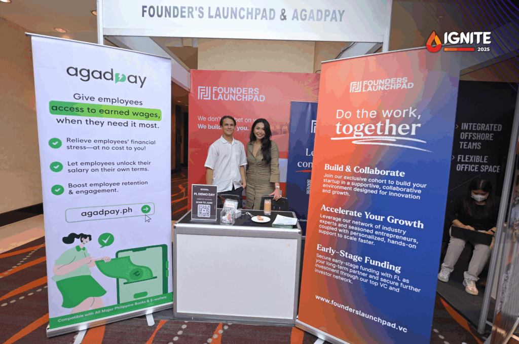 A photo of AgadPay booth during Ignite 2025.