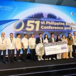Members of Team TECHMEHOW2DOUGIE from DLSU-Manila after clinching the grand winner title at Byte Forward 2025 Hackaton