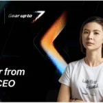 Image of a serious-looking Bitget CEO Gracy Chen as the company marks its 7th anniversary with a shift to universal exchange platform