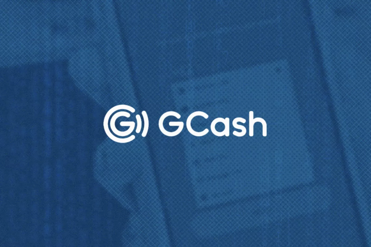 Logo of GCash in blue background