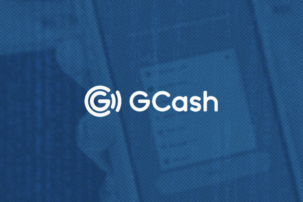 Logo of GCash in blue background
