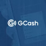 Logo of GCash in blue background