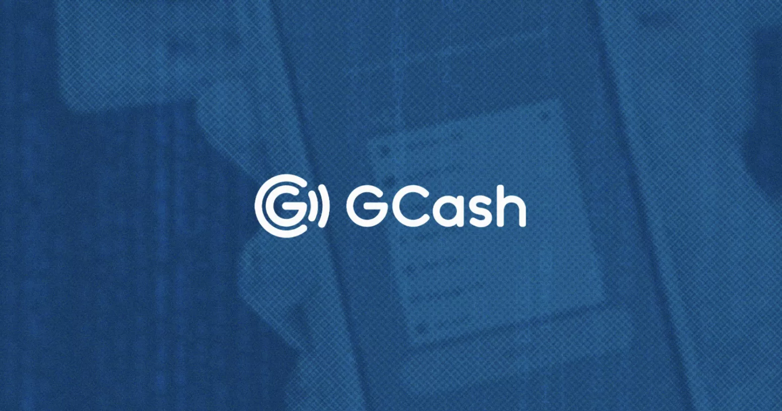 Logo of GCash in blue background