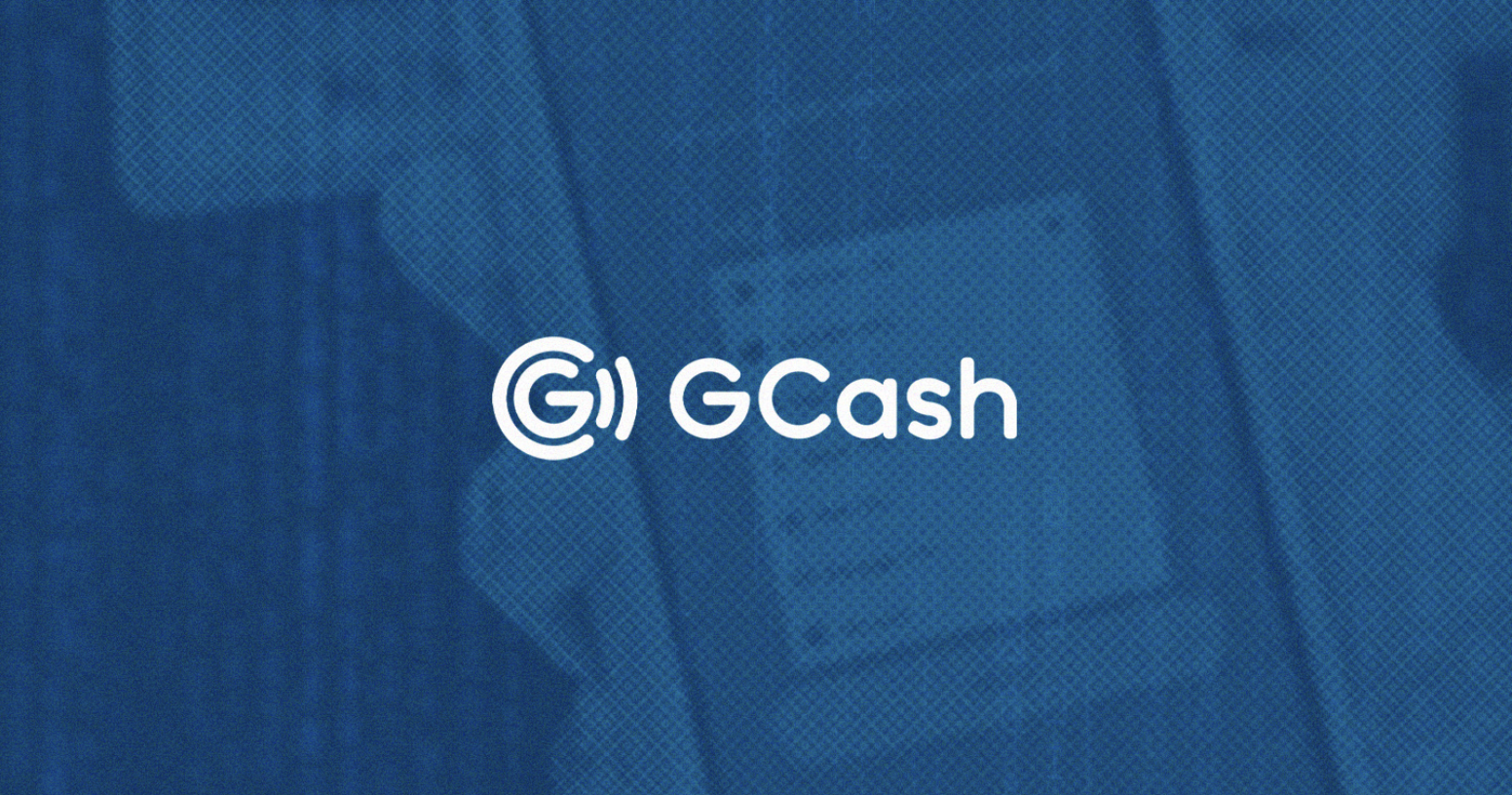 Logo of GCash in blue background