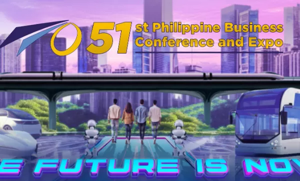 Poster announcing the Philippine Tech Expo 2025, which is set to spotlight AI, fintech, and the future of digital innovation