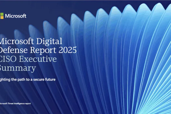 Cover page of latest Microsoft Digital Defense Report says extortion and ransomware driving over half of cyberattacks