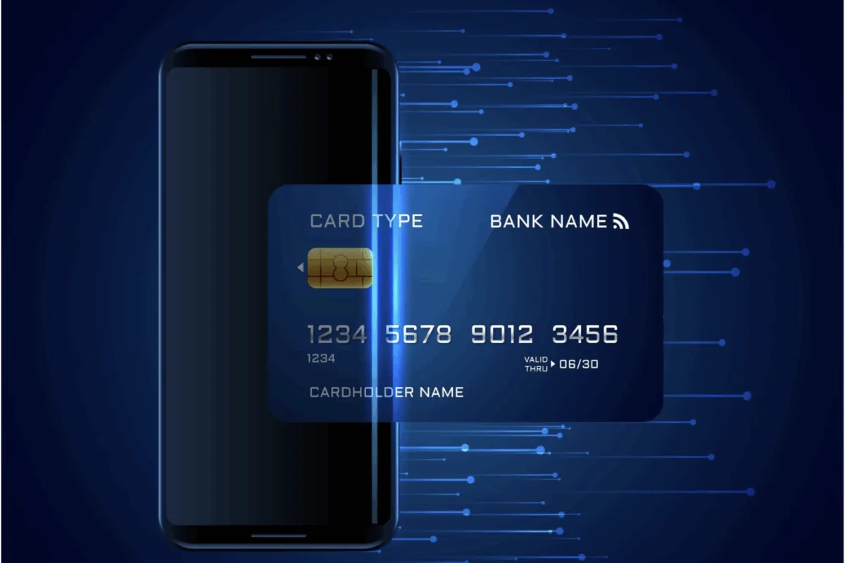 A credit card goes through a digital transformation to show how more entrepreneurs are embracing online banking