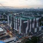 Aerial view of the STT GDC building in Fairview