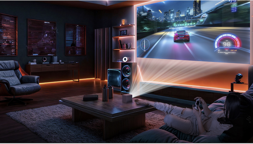 A bright projector setup at home as Texas Instruments pushes boundaries of digital lithography with high-resolution DLP® device