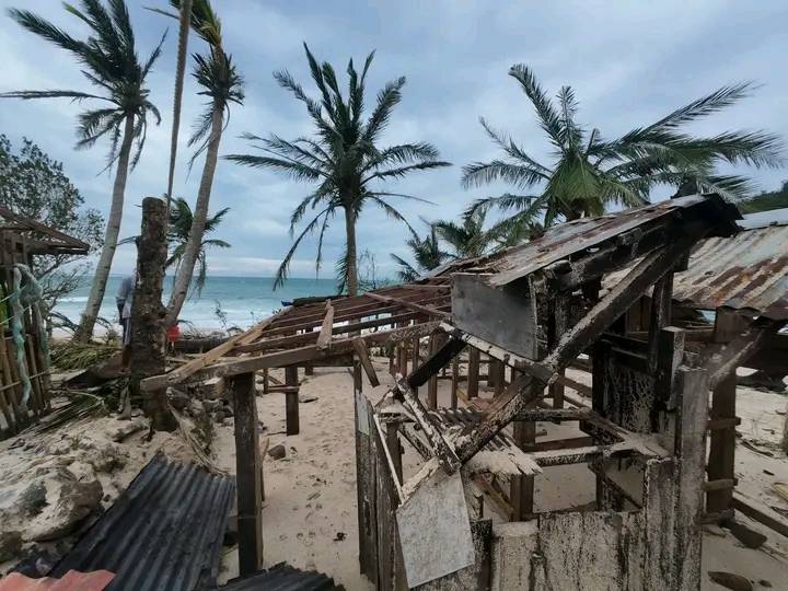 Houses torn, trees losing their leaves as the BSP ramps up financial support amid Typhoon Opong’s devastation