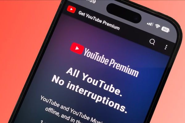 A mobile phone with YouTube Premium Lite app, which offers affordable ad-free viewing to help expand the Filipinos' digital experience