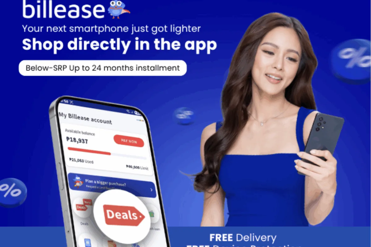 Actress Kim Chiu holds a mobile phone with Billease, which had secured a tie-up with RBSM recently