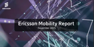 Cover page of the Ericsson Mobility Report (EMR) as the company sees 5G SA network gaining global momentum as 6G looms