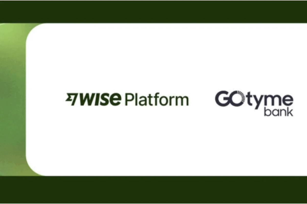 Logo of GoTyme Bank and WISE as the two firms partner to make global remittances better for FIlipinos