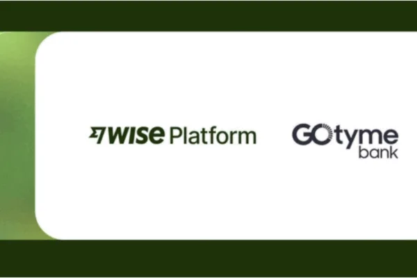 Logo of GoTyme Bank and WISE as the two firms partner to make global remittances better for FIlipinos